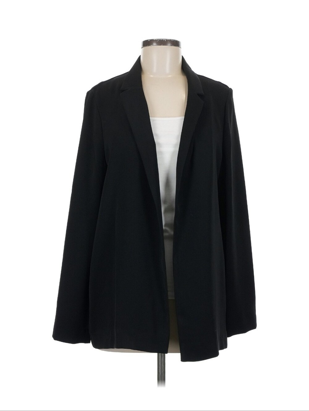 TopShop Women's Black Open-Front Blazer Jacket Work Like New